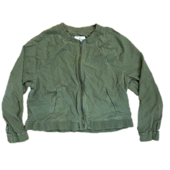 American Eagle Outfitters Jackets & Blazers - American eagle outfitters woman’s size xl zip up green light jacket
